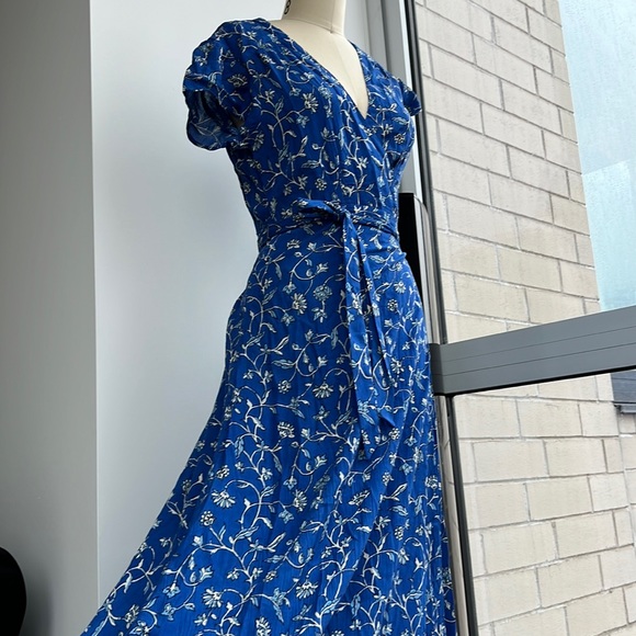 Amuse society short sleeve floral maxi wrap dress - Picture 5 of 9